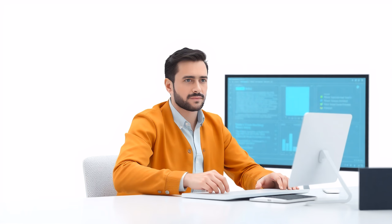 Ein Programmierer steuert mehrere KI-Agenten in einem Terminal zur Softwareentwicklung.