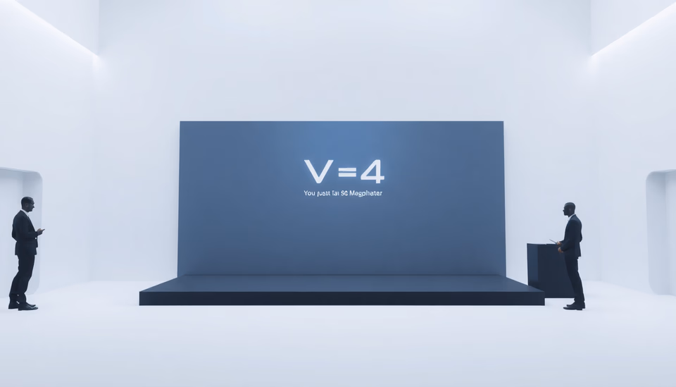 Ein Grafiker präsentiert DeepSeeks V4 Modell in einem Launch-Event für KI-Technologie.