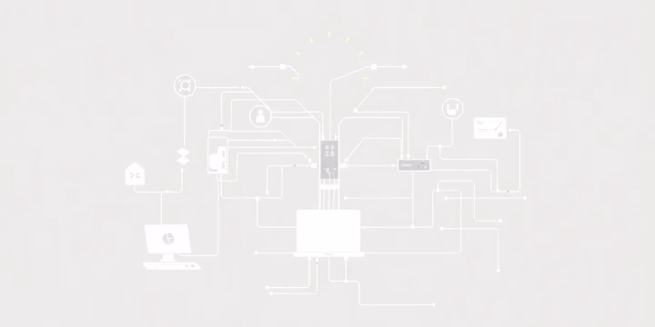 Technische Illustration zur Rolle der künstlichen Intelligenz in der Telekommunikation