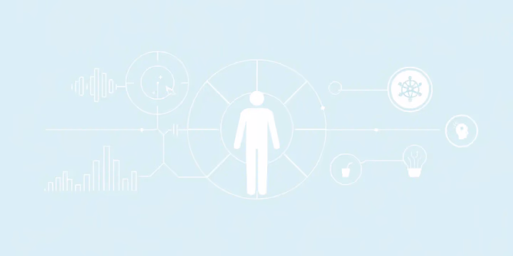Technologische Illustration zur KI-gestützten Gesundheitsdiagnose
