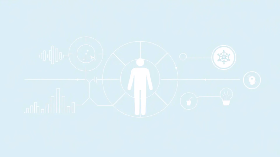 Technologische Illustration zur KI-gestützten Gesundheitsdiagnose