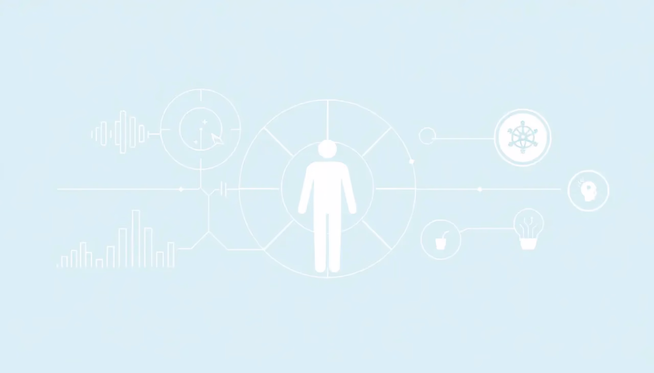 Technologische Illustration zur KI-gestützten Gesundheitsdiagnose