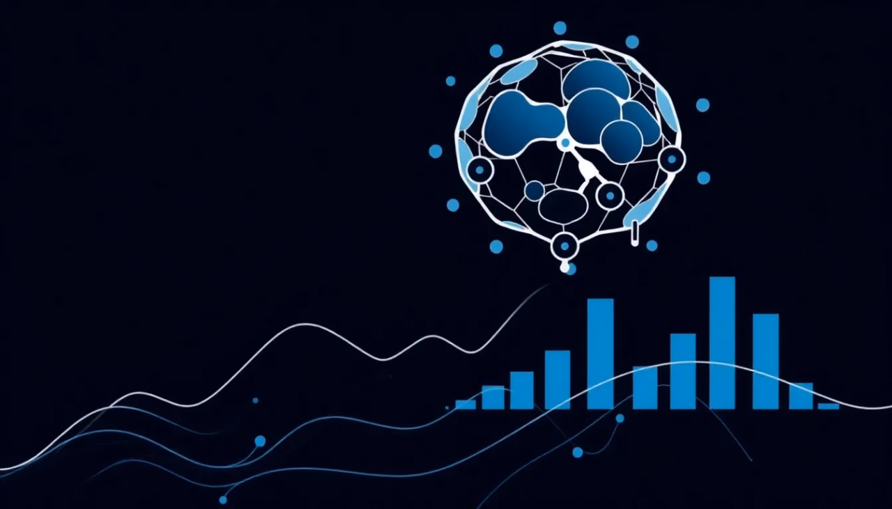 Illustration von Künstlicher Intelligenz in der Finanzanalyse