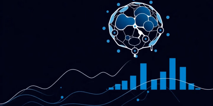 Illustration von Künstlicher Intelligenz in der Finanzanalyse