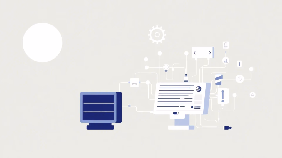 Technische Illustration zur automatisierten Prozessoptimierung mit KI