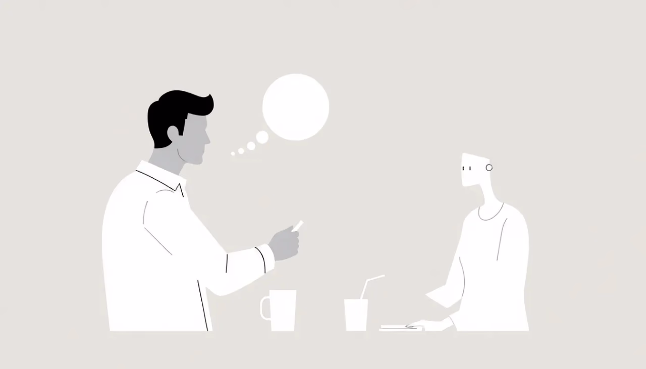 Illustration von emotionaler KI im Berufsleben