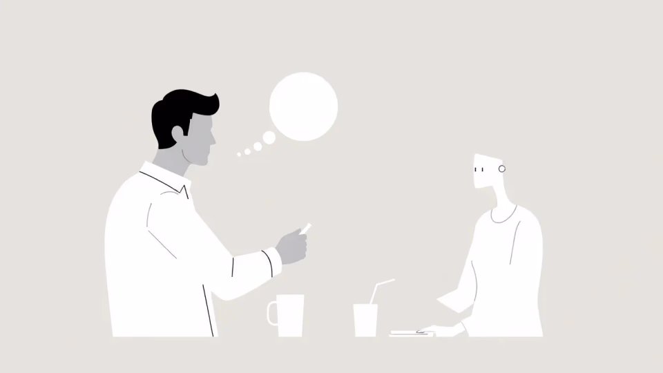 Illustration von emotionaler KI im Berufsleben