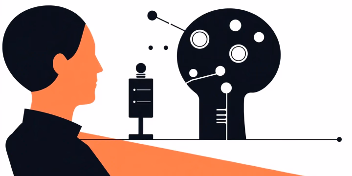 Technische Illustration von KI im Unterricht