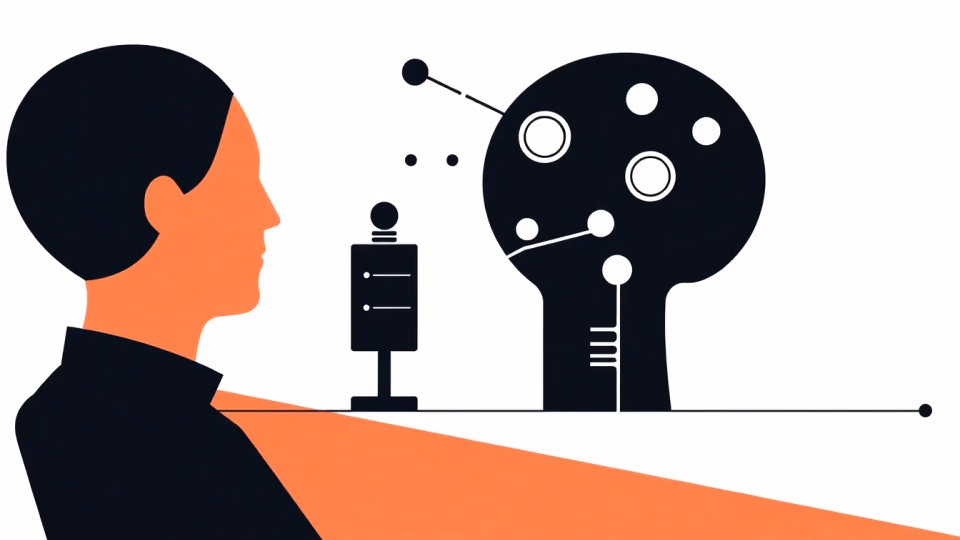 Technische Illustration von KI im Unterricht