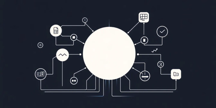 Technische Illustration intelligenter Sprachassistenz Systeme
