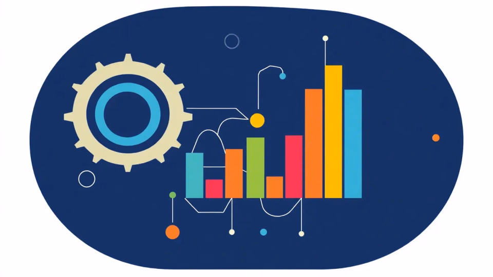 Illustration von Künstlicher Intelligenz und Datenanalyse
