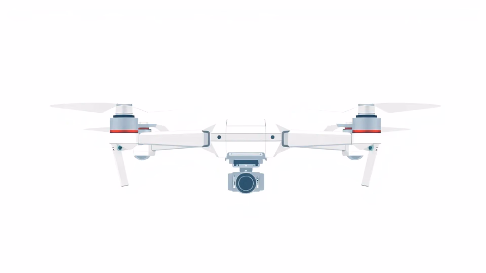 Technische Illustration von autonomen Drohnen in Aktion