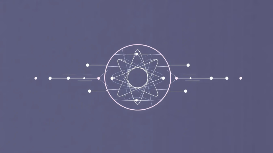 Technologische Illustration zum Thema Quantencomputing in KI