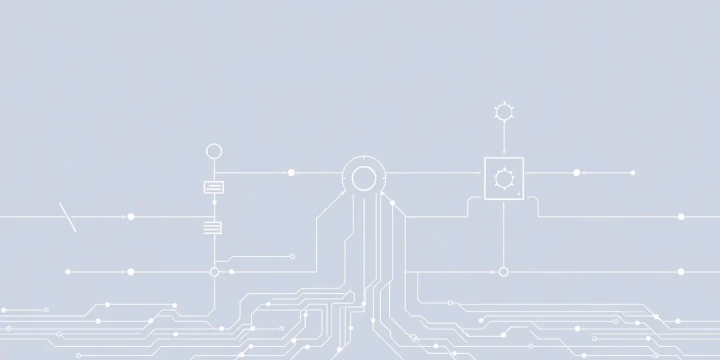 Grafische Darstellung von vernetzten Robotsystemen in der Technologie