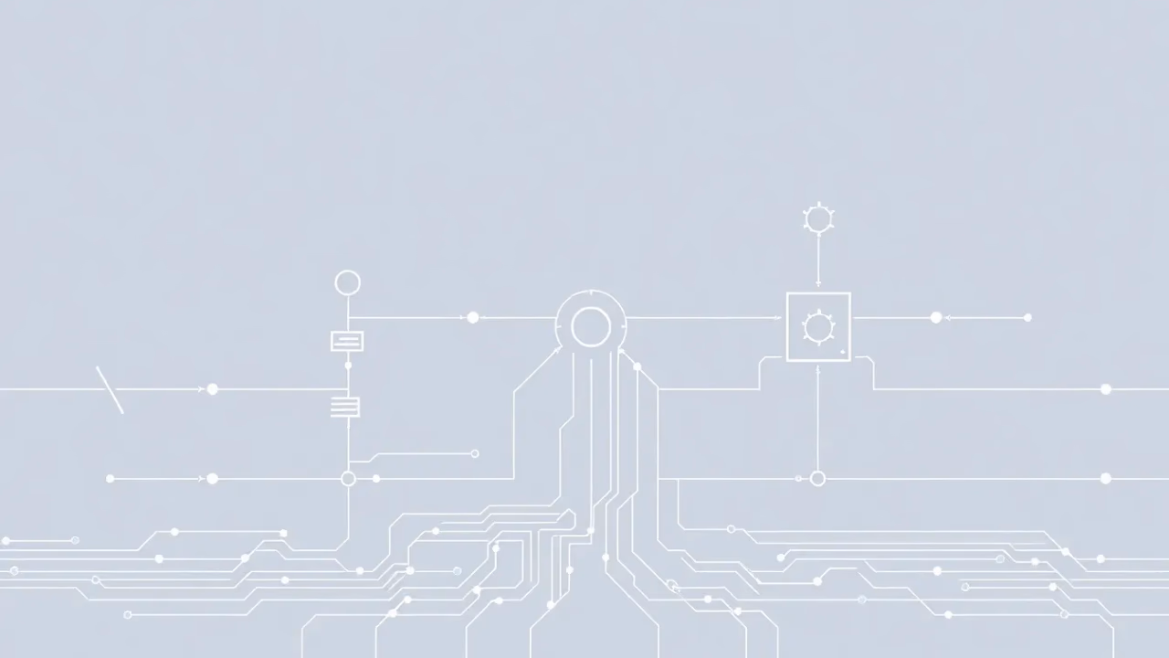 Grafische Darstellung von vernetzten Robotsystemen in der Technologie