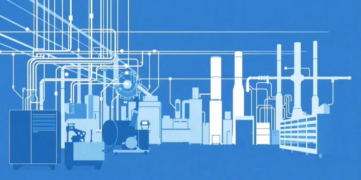 Illustration zur zielgerichteten Automatisierung in der Industrie