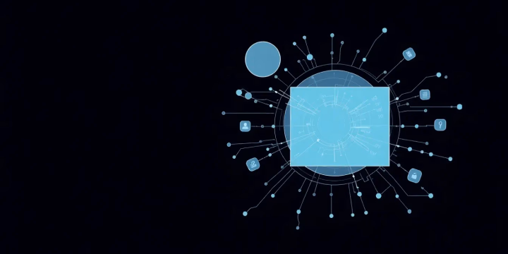 Technische Illustration von human-centered design in KI