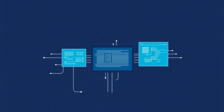 Technische Illustration zur erweiterten Bildverarbeitung mit KI
