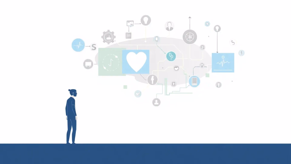 Technische Illustration der Künstlichen Intelligenz im Gesundheitswesen