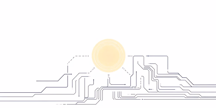 Illustration von Schlüsseltechnologien in der KI