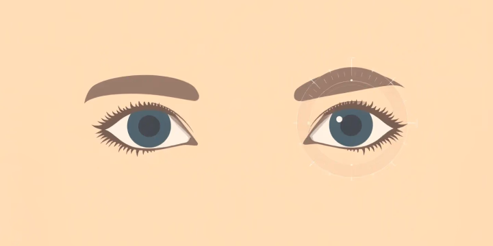 Technische Illustration zur Gesichtserkennung mit KI