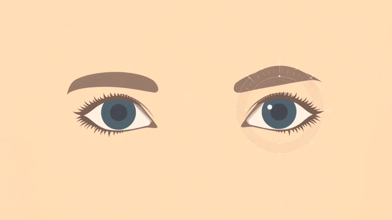 Technische Illustration zur Gesichtserkennung mit KI
