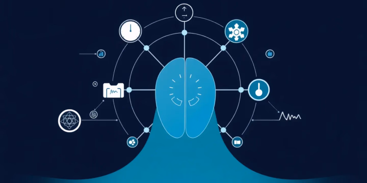 Technologische Illustration der KI in der medizinischen Diagnostik
