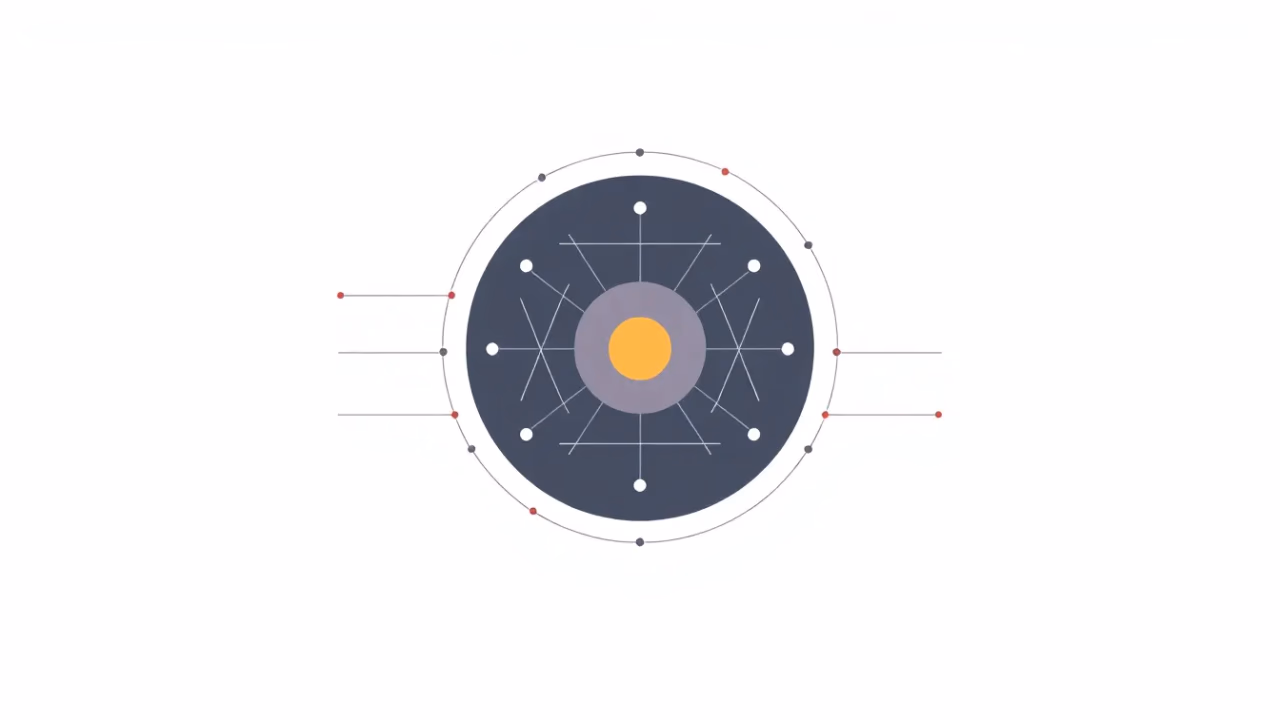 Technische Illustration von adaptiven Affordances in KI