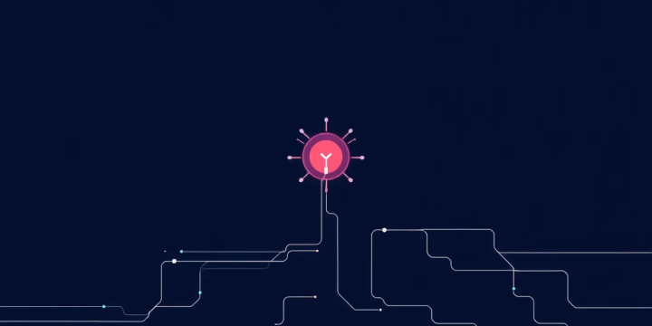 Technologische Darstellung von KI in der Telekommunikation