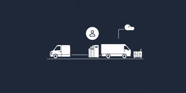 Technische Illustration der datenbasierten Optimierung von Lieferketten
