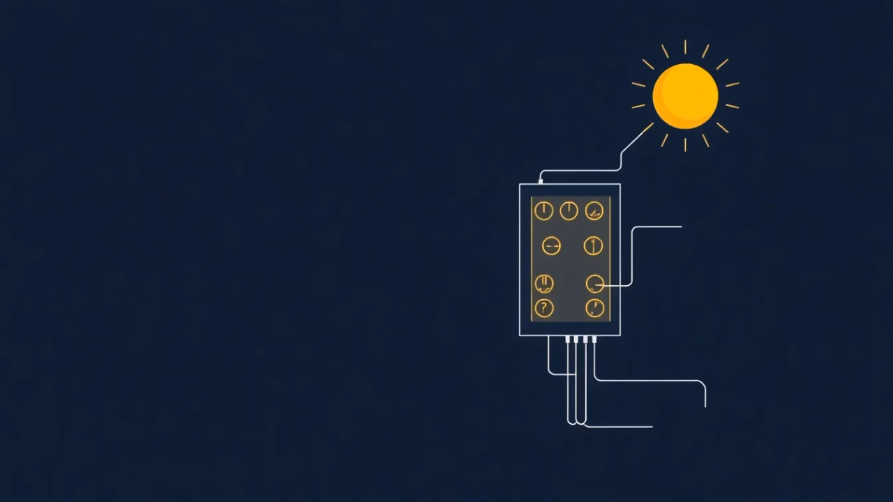 Technische Illustration von Künstlicher Intelligenz in Energiespeicherung