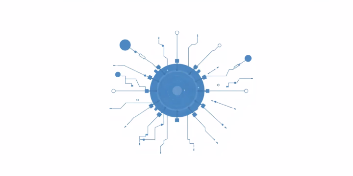 Eine minimalistische technische Illustration zu ethischen Implikationen von Algorithmen.