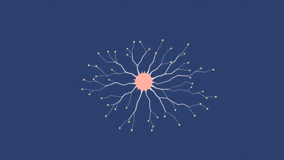 Illustration von neuronalen Dynamiken in der Bioinformatik