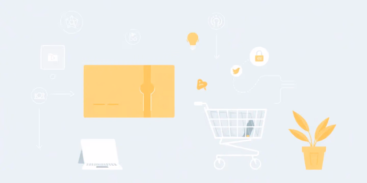 Technologische Illustration zur Künstlichen Intelligenz im E-Commerce