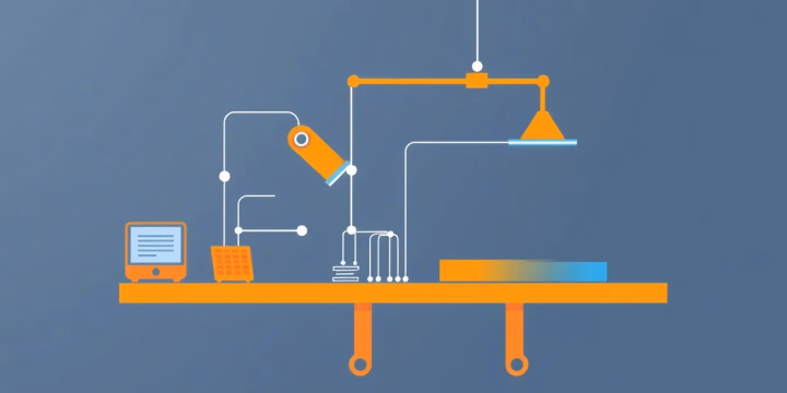 Illustration der adaptiven Automatisierung in Produktionsprozessen
