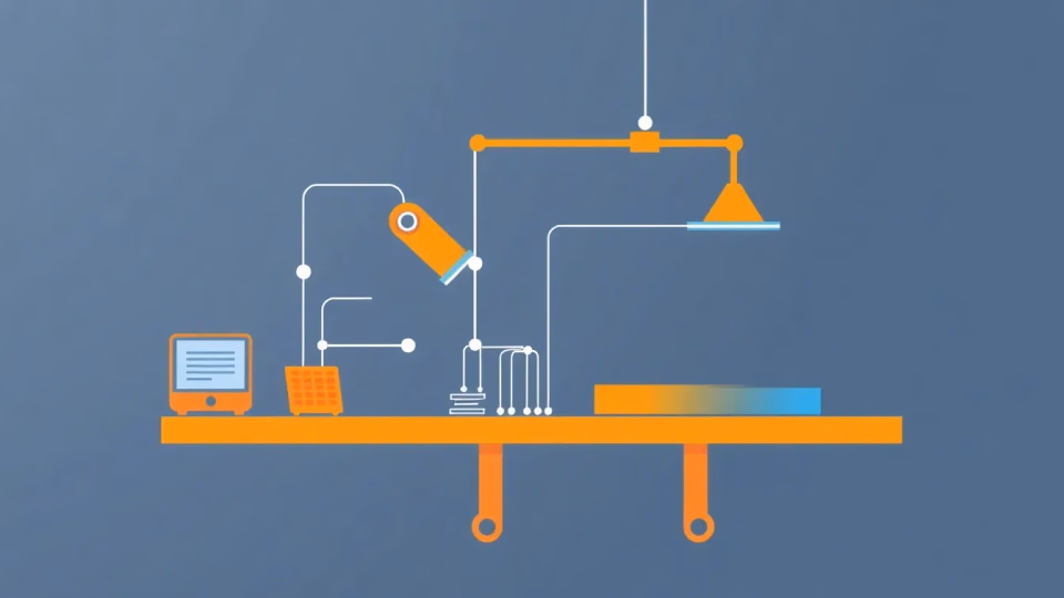 Illustration der adaptiven Automatisierung in Produktionsprozessen
