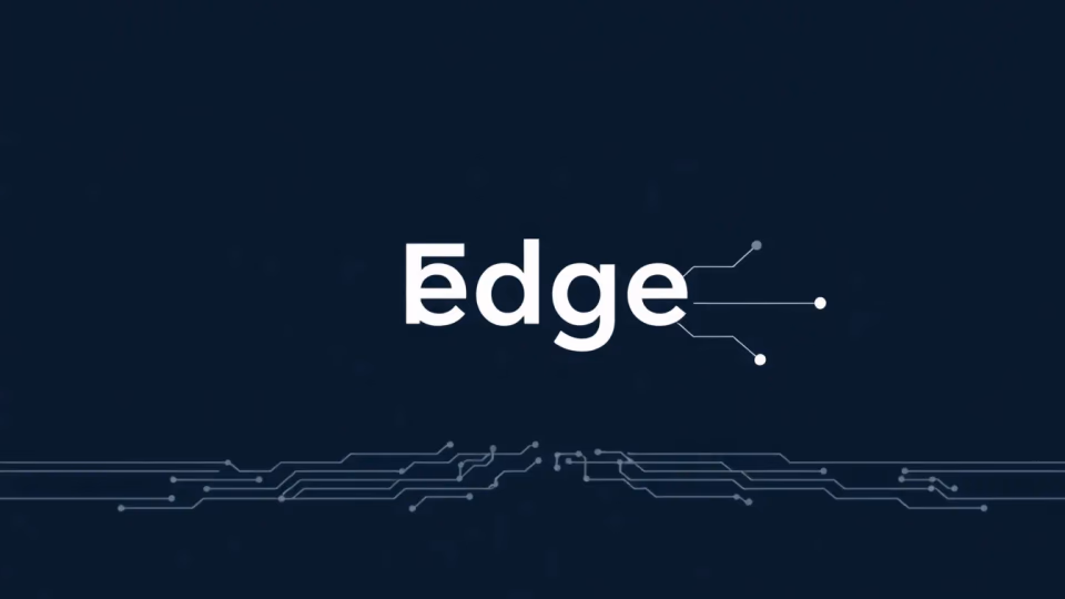 Technische Darstellung von Edge AI mit Netzwerk und Datenflüssen