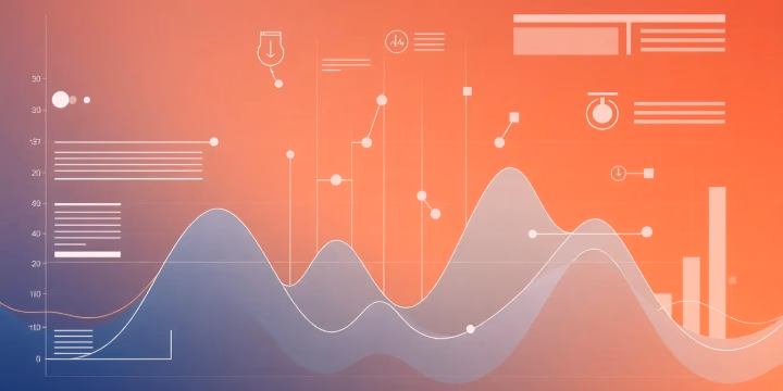 Technische Illustration zur interaktiven Datenvisualisierung mit KI