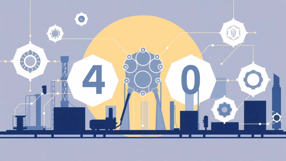 Illustration von erweiterter Künstlicher Intelligenz in der Industrie 4.0