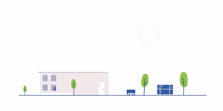Technische Illustration zur intelligenten Energieoptimierung