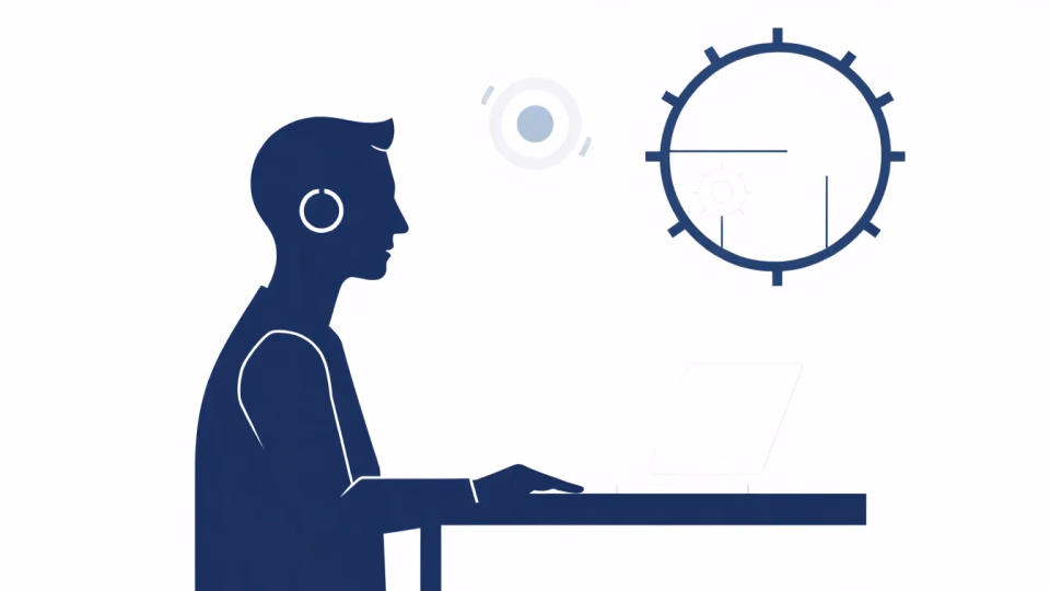 Technische Illustration zu künstlicher Intelligenz in der Gesellschaft