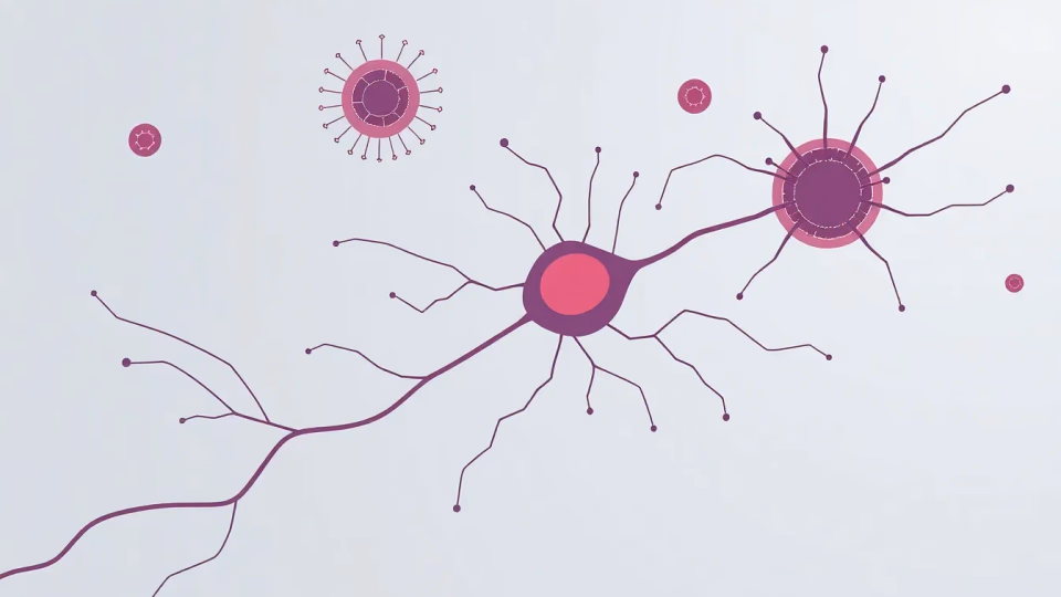 Technische Darstellung eines neuro-symbiotischen Systems