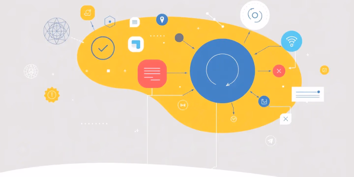 Technische Illustration zu Natural Language Understanding in der KI