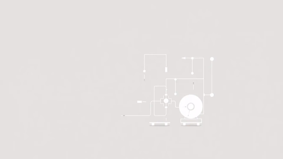 Minimalistische technische Illustration der ethischen Implikationen des Maschinenlernens