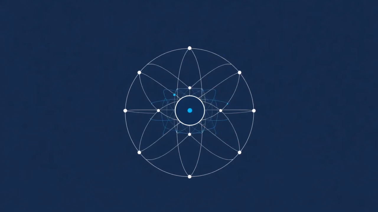 Technische Darstellung von Quantum-Optimierung in der KI