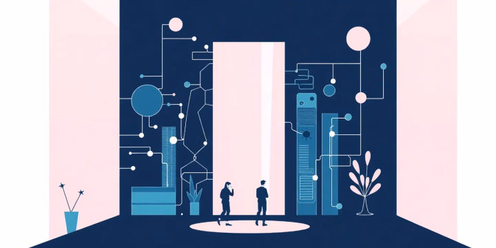 Technische Illustration zur zukunftsorientierten KI-Entwicklung