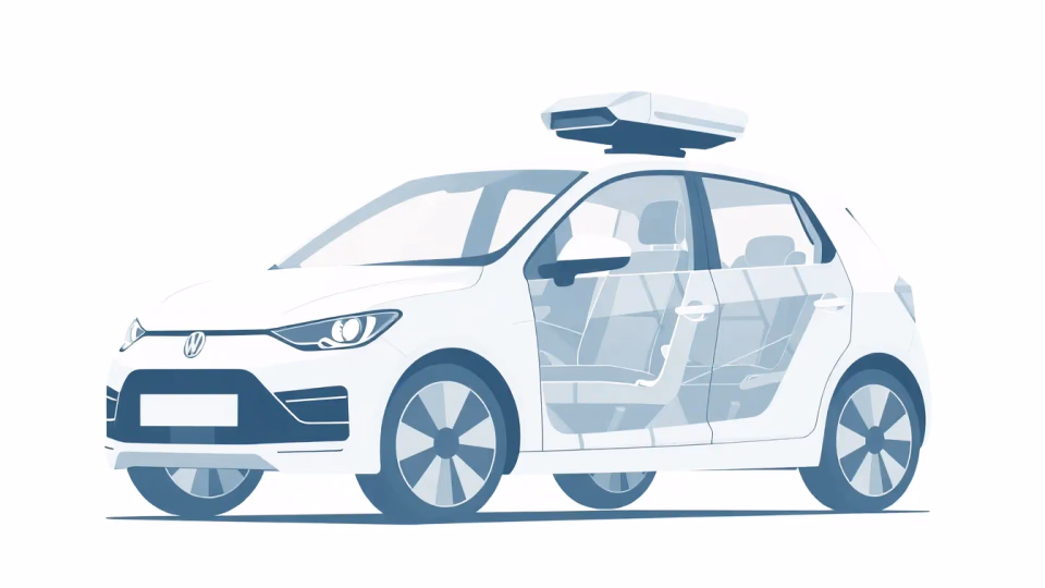 Illustration der ethischen Herausforderungen autonomer Fahrzeuge