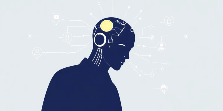 Technische Illustration zu KI in der Personalentwicklung