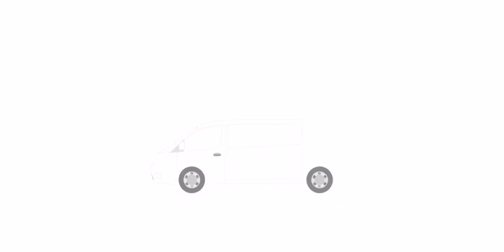 Illustration von autonomen Transportlösungen in einer modernen Stadt