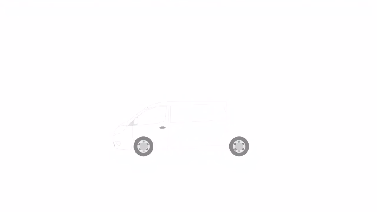 Illustration von autonomen Transportlösungen in einer modernen Stadt